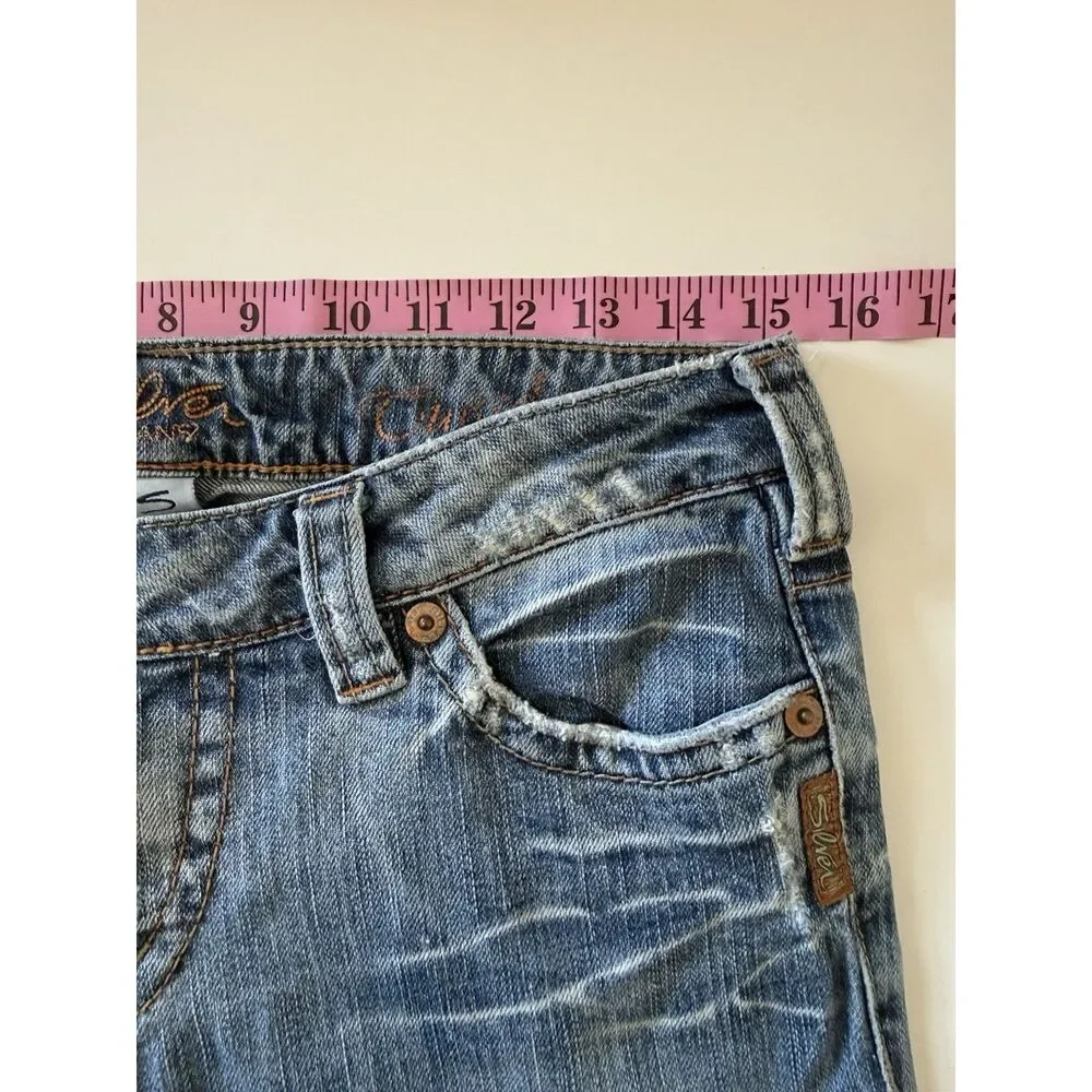 Vtg Silver Jeans Tuesday Y2K Low Rise Flare Leg Bootcut Western Stretch Size 29